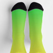 Chaussette Couleur Vert Jaune (Haut)