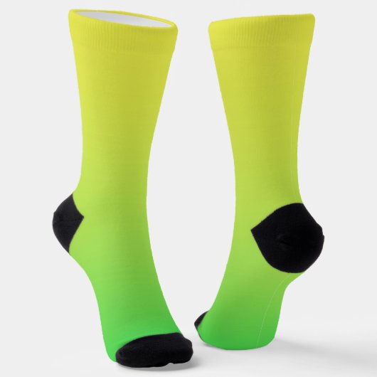 Chaussette Couleur Vert Jaune (Angulaire)