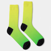 Chaussette Couleur Vert Jaune (Droite)