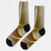 Chaussette Couleurs des métaux précieux, art fractal Abstrait (Gauche)