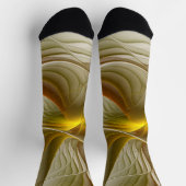 Chaussette Couleurs des métaux précieux, art fractal Abstrait (Haut)