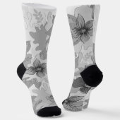 Chaussette Couleurs gris monochromes (Angulaire)