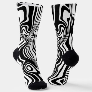 Chaussette Couleurs personnalisées Chaussettes Noir Blanc Abs