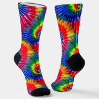 Couleurs primaires Fun brillant Retro Tie Dye Spir