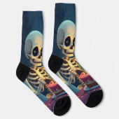 Chaussette 🎃 coupe de gâteau de squelette éffrayante | Surpr (Droite)