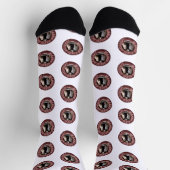 Chaussette Couple de chevaux Saint-Valentin (Haut)