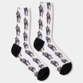 Chaussette Couple occidental chat cowboy (Droite)