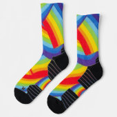 Chaussette Coureurs arc-en-ciel (Gauche)