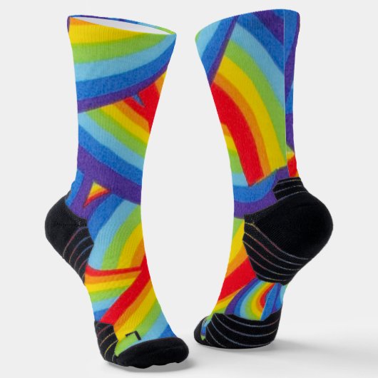 Chaussette Coureurs arc-en-ciel (Angulaire)