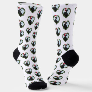Chaussette Couronne de Noël de poule Svart Hona de Noël