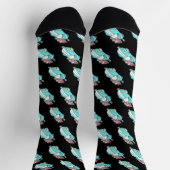 Chaussette Course de voitures à crémaillère (Haut)