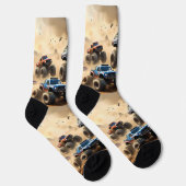 Chaussette Courses de Monster Trucks dans le désert, (Droite)