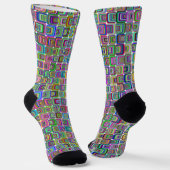 Chaussette Cove Thunder groovy psychédélique de style hippie (Angulaire)