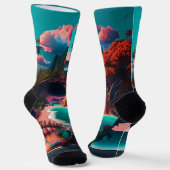 Chaussette Crâne coloré (Angulaire)