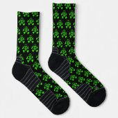 Chaussette crâne vert néon (Droite)
