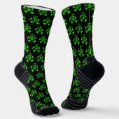 Chaussette crâne vert néon (Angulaire)