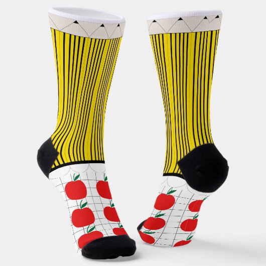 Chaussette Crayon et chaussettes de pomme (Angulaire)