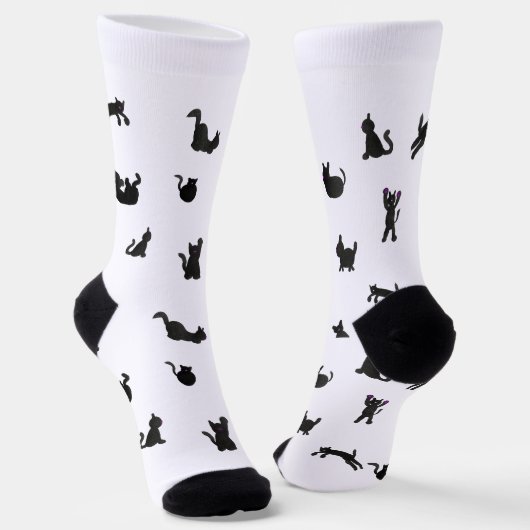 Chaussette crazy watercolor cat socks (Angulaire)