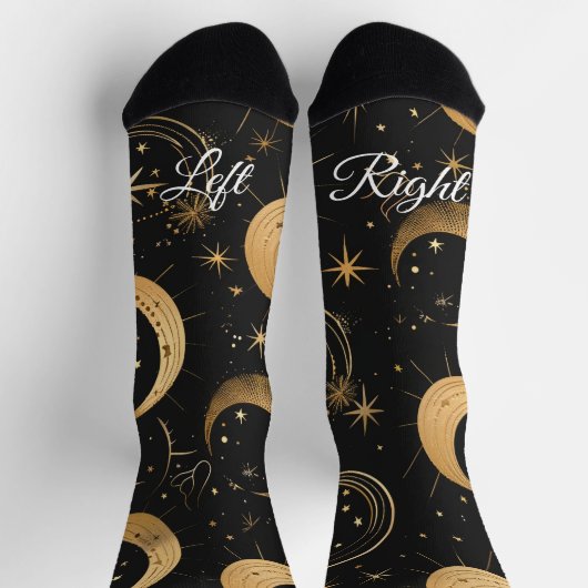 Chaussette Create Your Own Crescent Moon Celestial (Haut)