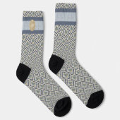 Chaussette Création de G Bureau fleur bleue (Droite)