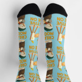 Chaussette Creative Mode On: Painter Bichon Dog Artist Art (Haut)