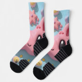 Chaussette Créature Pastel Kawaii Art Fantastique (Gauche)