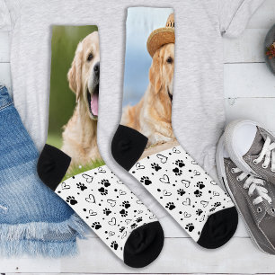 Chaussette Créer vos propres empreintes de pattes de photo d'