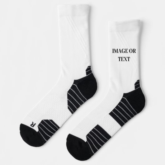 Chaussette Créez Votre Propre Promotion de Marque Simple (Gauche)