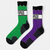 Chaussette Créez Votre Texte Personnalisé et Personnalisation (Gauche)