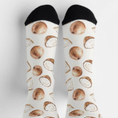 Chaussette Crème brune tropicale coco (Haut)