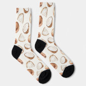 Chaussette Crème brune tropicale coco (Droite)