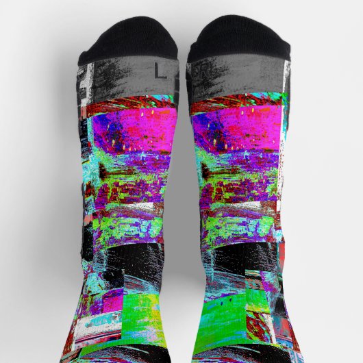 Chaussette Crew Socks – Abstract Grid (Haut)