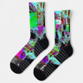Chaussette Crew Socks – Abstract Grid (Gauche)