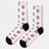 Chaussette Crew Socks Axolotl cute pink (Gauche)