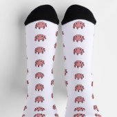 Chaussette Crew Socks Axolotl cute pink (Haut)