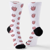 Chaussette Crew Socks Axolotl cute pink (Angulaire)