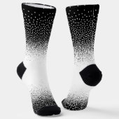 Chaussette Crew Socks blanco y negro granulado (Angulaire)