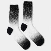 Chaussette Crew Socks blanco y negro granulado (Droite)