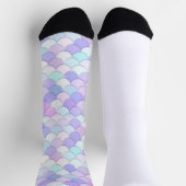 Chaussette Crew Socks calcetines motivo escamas marinas (Haut)