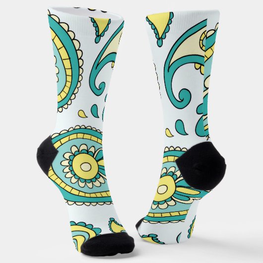 Chaussette Crew Socks-Classic Paisley Design (Angulaire)
