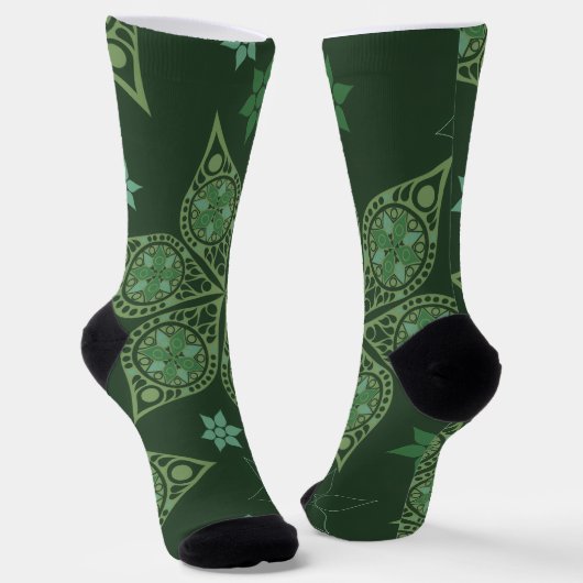 Chaussette Crew Socks-Classic Paisley Elegance (Angulaire)