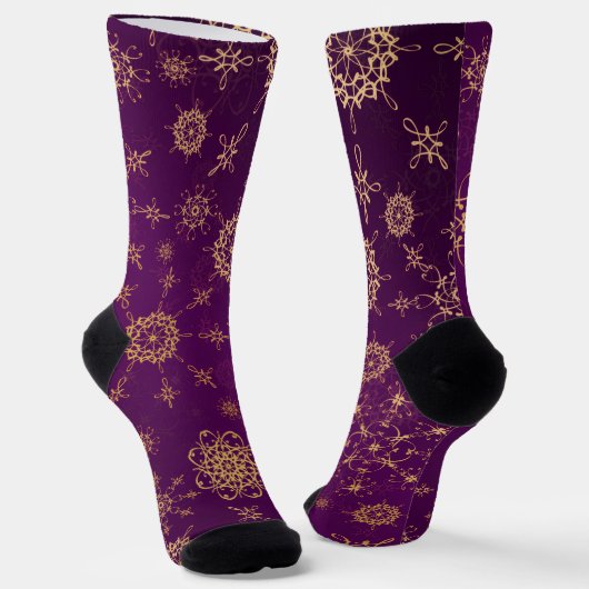Chaussette Crew Socks-Classic Paisley Elegance (Angulaire)