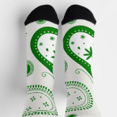 Chaussette Crew Socks-Classic Paisley Elegance (Haut)