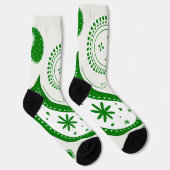 Chaussette Crew Socks-Classic Paisley Elegance (Droite)