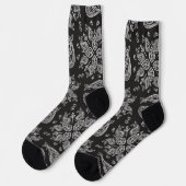 Chaussette Crew Socks-Classic Paisley Elegance (Gauche)
