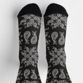 Chaussette Crew Socks-Classic Paisley Elegance (Haut)