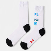 Chaussette Crew Socks design unisex cool, basé sur le roman (Gauche)