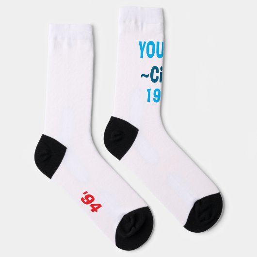 Chaussette Crew Socks design unisex cool, basé sur le roman (Droite)