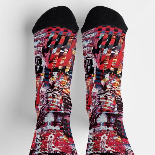 Chaussette Crew Socks – Fragmented Pulse (Haut)