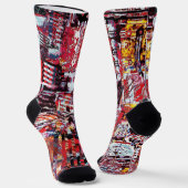 Chaussette Crew Socks – Fragmented Pulse (Angulaire)